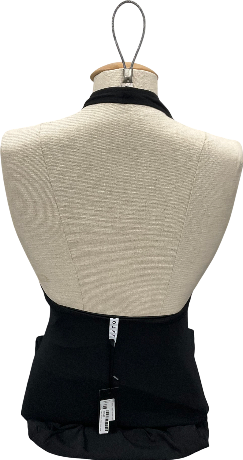 Motelrocks Black Asmala Halterneck Maxi Dress UK S