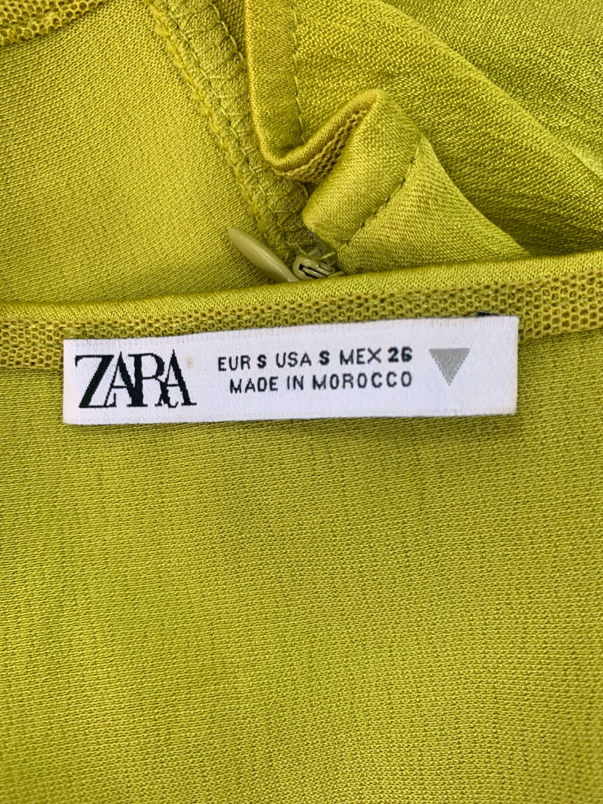 Zara Green Cropped Top and Trousers Set EU S / UK 8