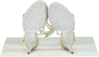 René Caovilla Cleo Pearl-Embellished Sandals UK 6 EU 39 👠