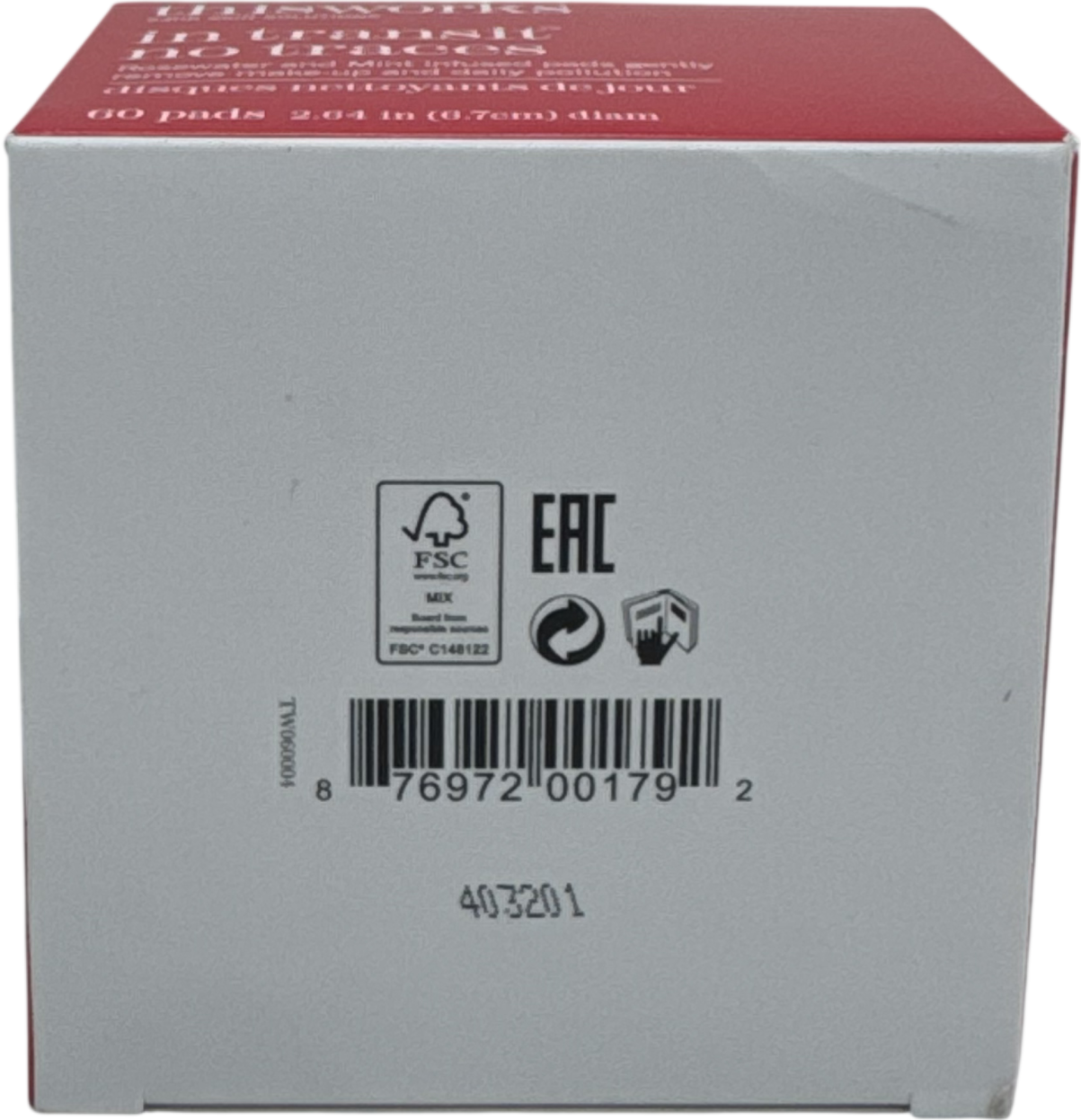 This Works In Transit No Traces Cleansing Pads 60 pads