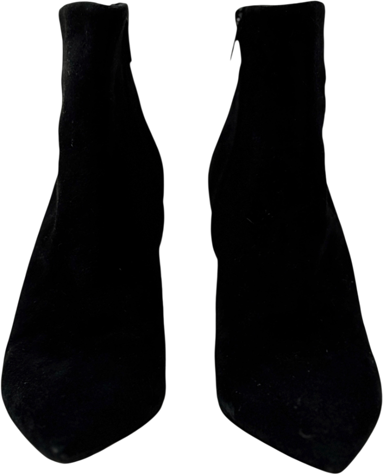 Jimmy Choo Black Helaine 85 Suede Ankle Boots UK 7 EU 40 👠