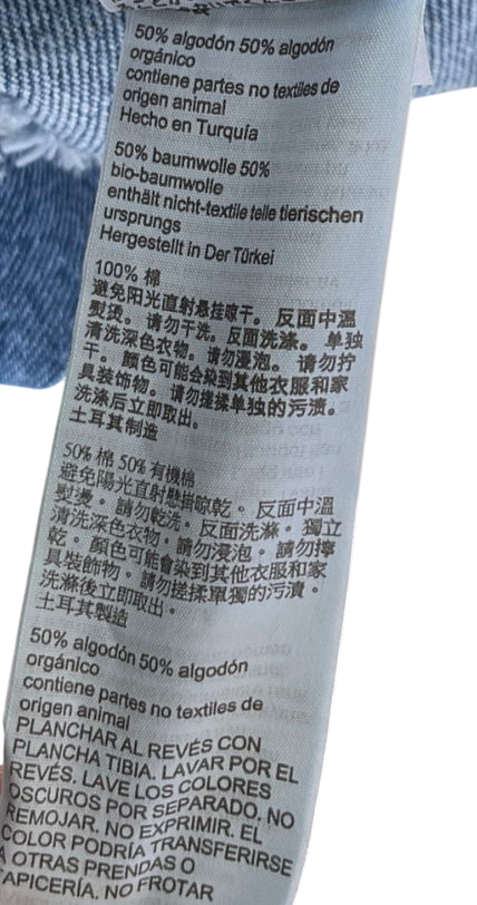 AllSaints Blue Faye Oversized Denim Shacket Dress UK XS