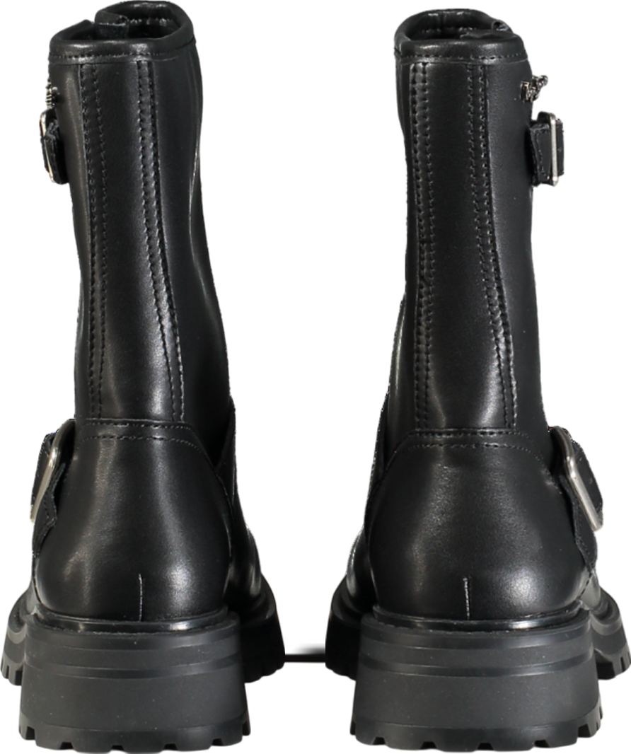 Pepe Jeans Kane Forest Leather Boots Black UK 8 EU 41 👠