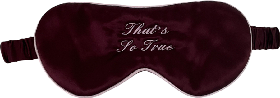 Embroidered Eye Mask