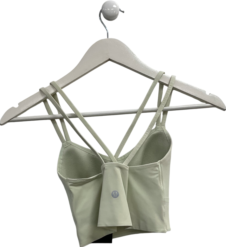 Lululemon Green Cross Back Crop Topn UK S