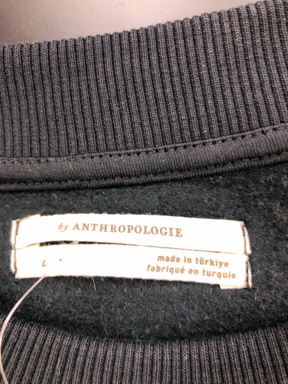 Anthropologie Black Sweatshirt L