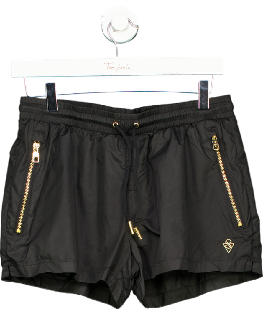 Sink Swimwear Pinnacle Tailored Black Swim Shorts UK S