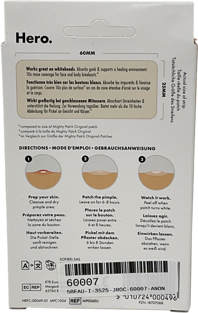 mighty patch Hero Mighty Patch Surface Spot Patches, 10 Hydrocolloid Acne Patches Surface X10