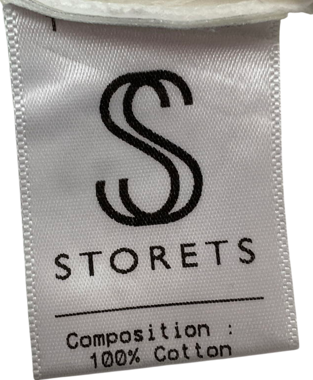 storets White Distressed Cropped Shirt UK S/M