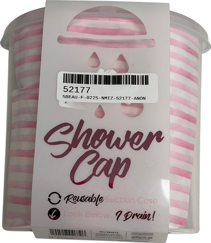 true beauty Reusable Shower Cap Pink One size