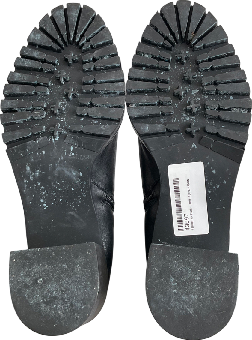 Uterque Black Over The Knee Boots UK 8 EU 41 👠