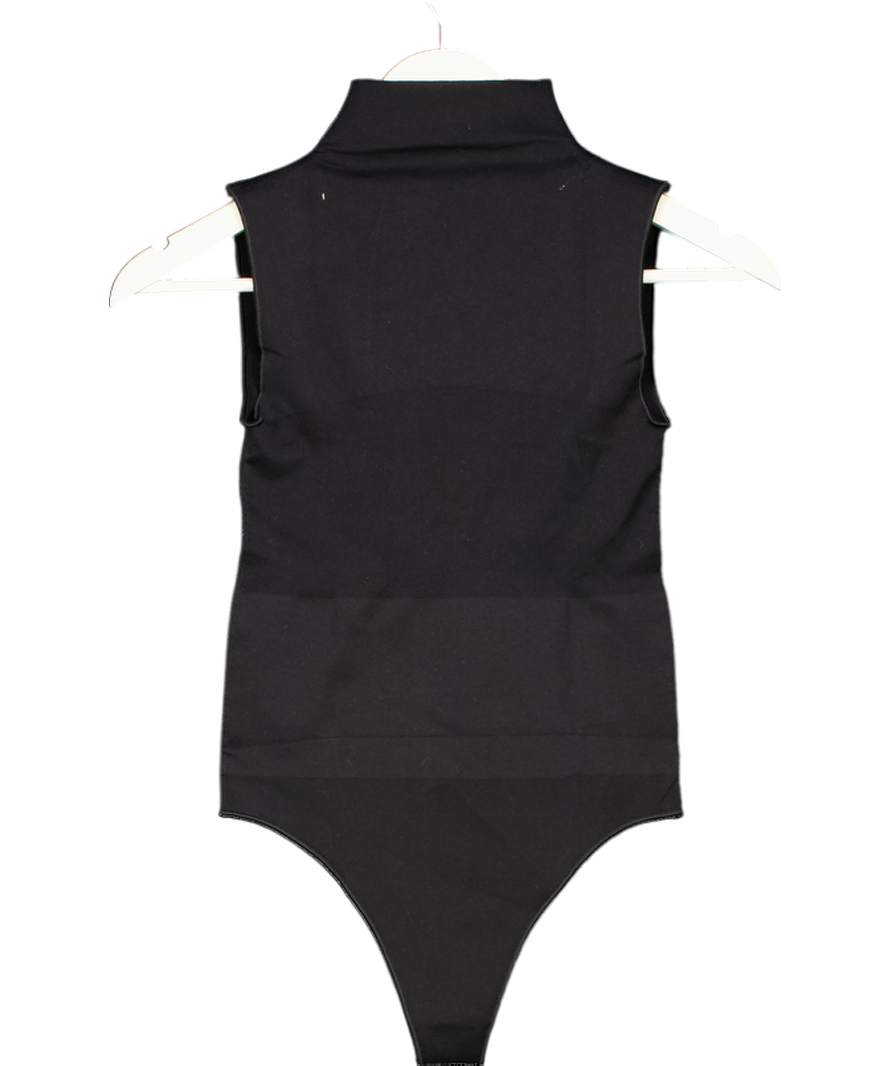 Ruey Black Sleeveless Turtleneck Bodysuit UK S