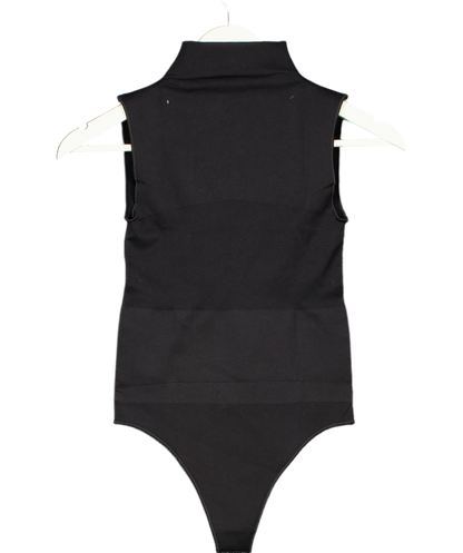 Ruey Black Sleeveless Turtleneck Bodysuit UK S