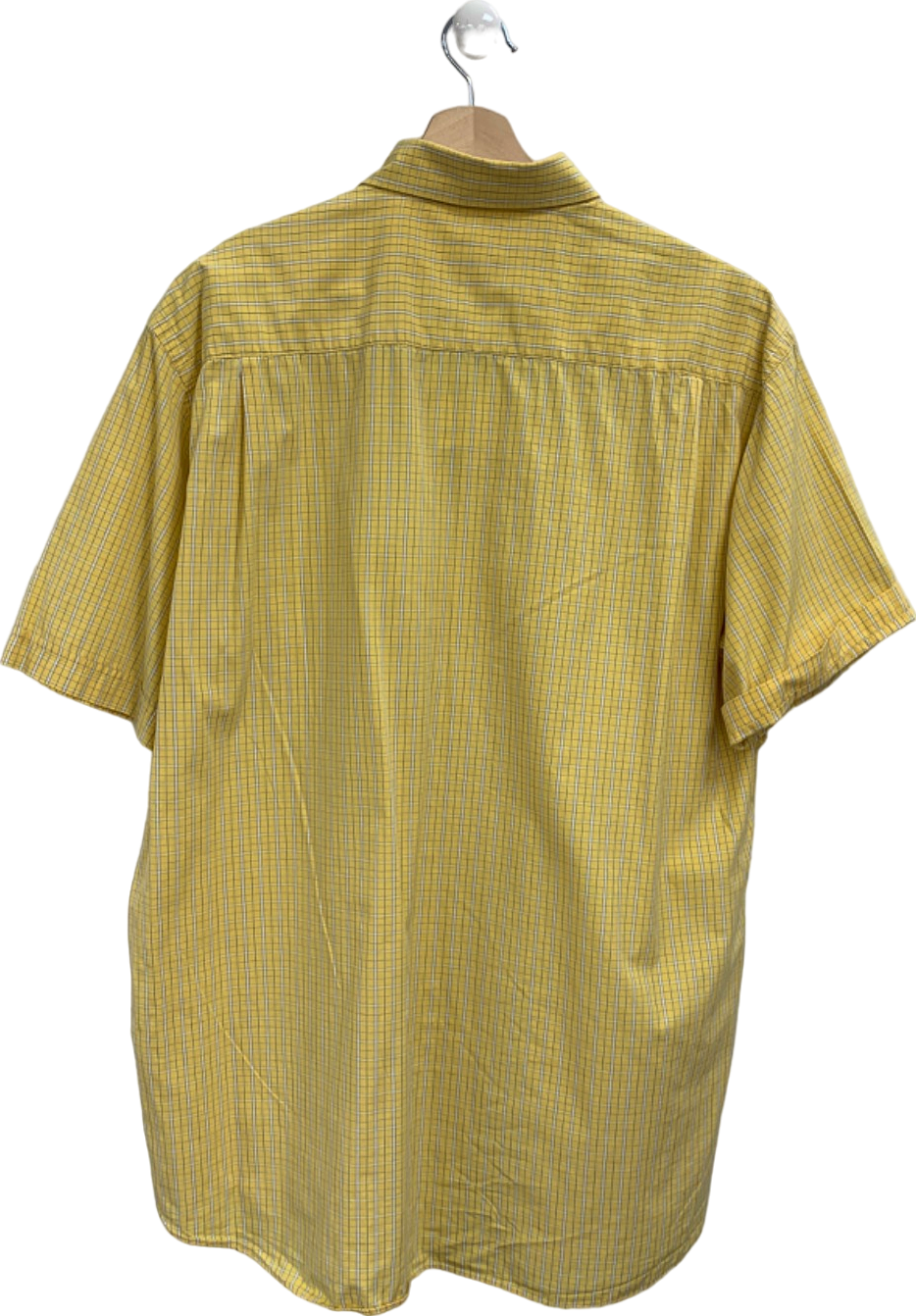 Paul & Shark Yellow Checkered Short Sleeve Shirt 42