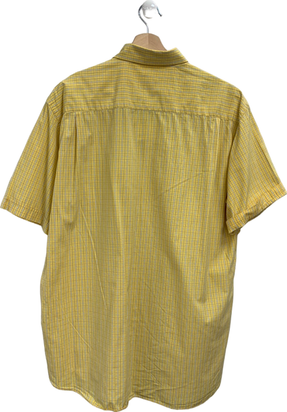 Paul & Shark Yellow Checkered Short Sleeve Shirt 42