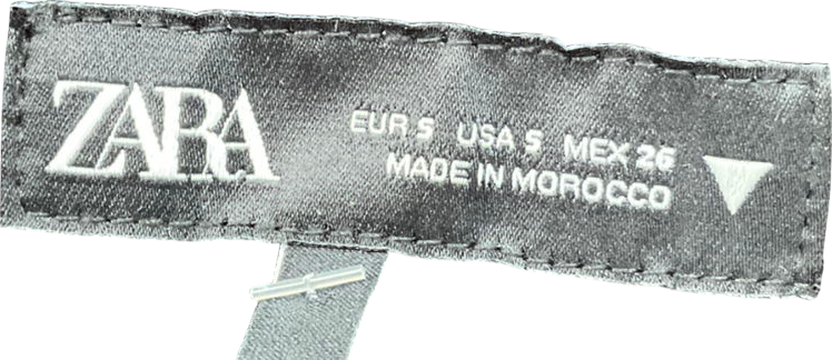 ZARA Black Ruched Midi Dress UK S