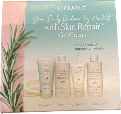 Liz Earle Your Daily Routine Try-Me Kit with Skin Repair Gel Cream 30ml, 50ml, 15ml