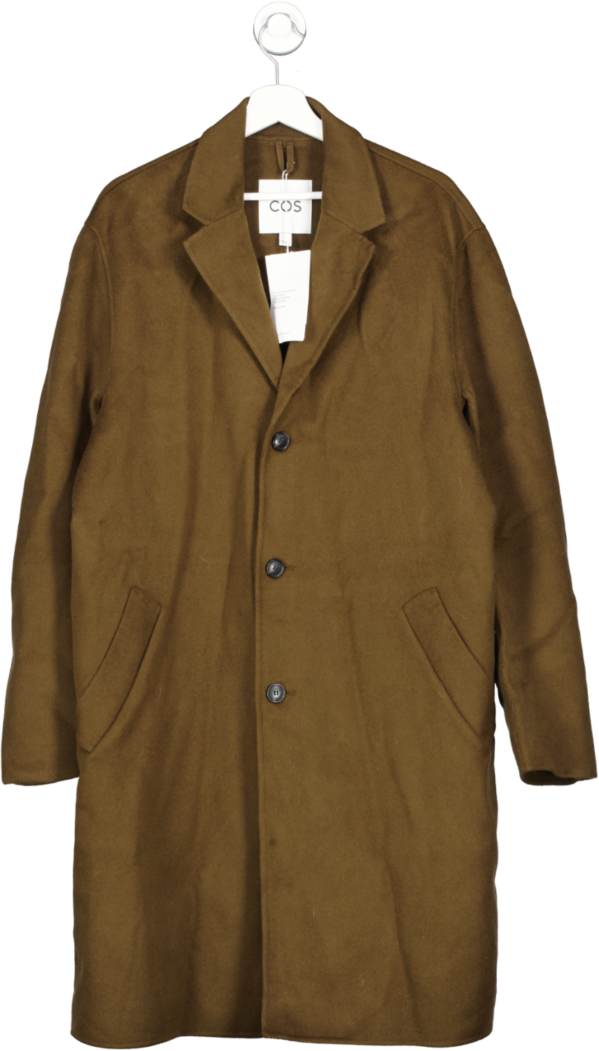 cos Tailored Wool Coat In Brown BNWT UK 44" CHEST