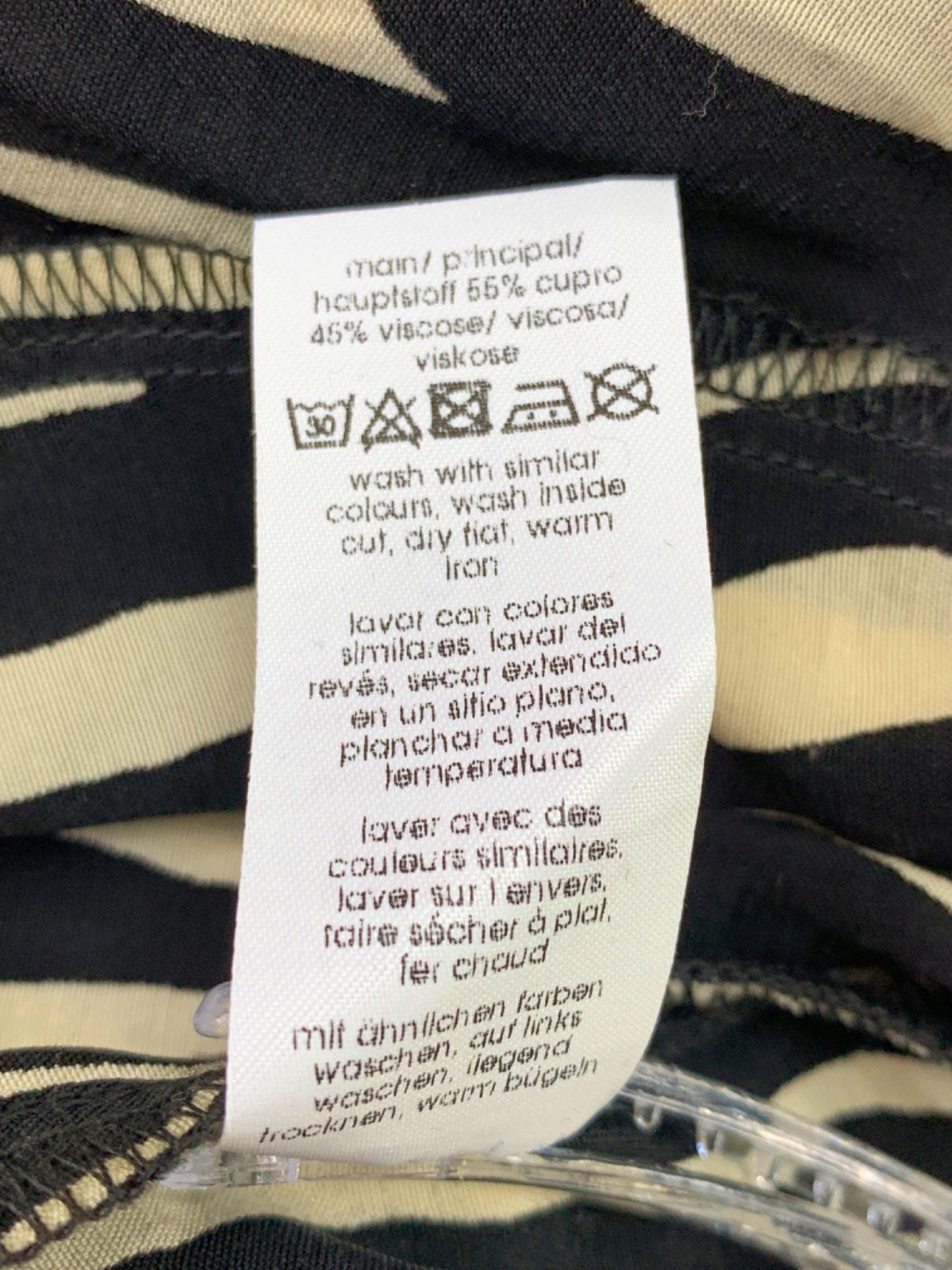 Live Unlimited Black and White Zebra Print Trousers UK 28