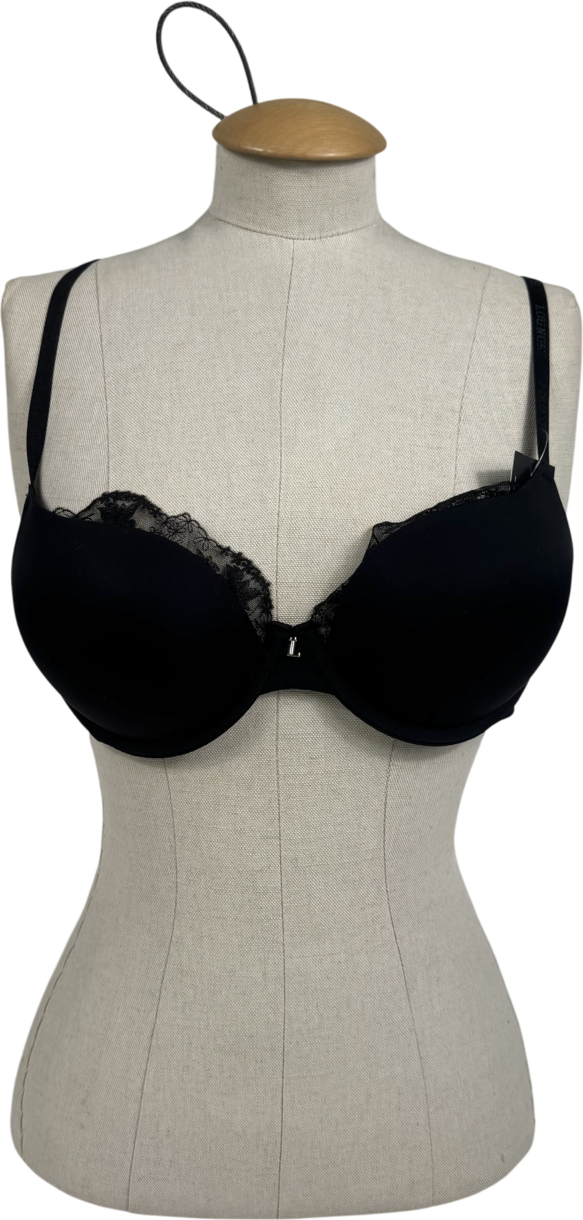 Lounge Underwear Black Anti-gravity High Push-up Bra UK 34D