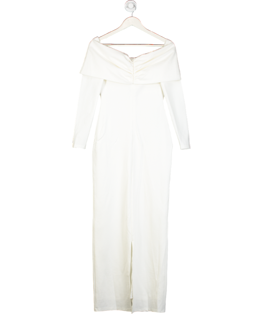 Showpo White Rani Off-shoulder Midi Dress UK 12