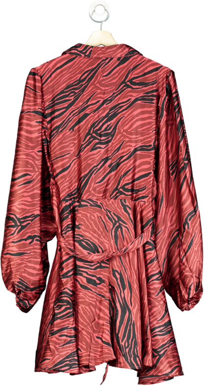 River Island Red Zebra Print Dress UK 16 – Reliked
