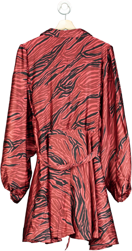 River Island Red Zebra Print Dress UK 16
