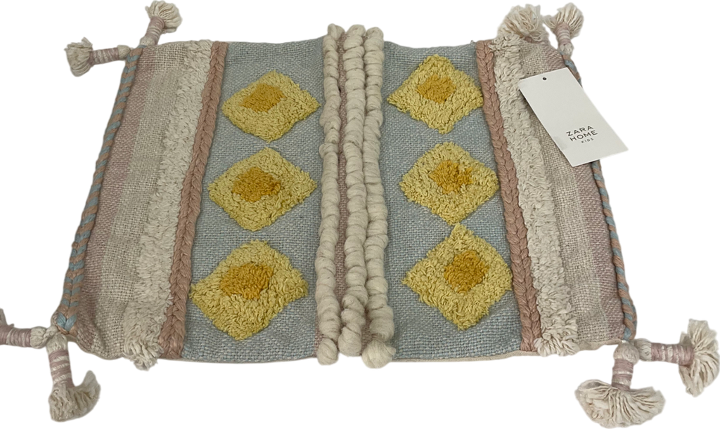 ZARA Home Cream Tassel Cushion Cover One Size