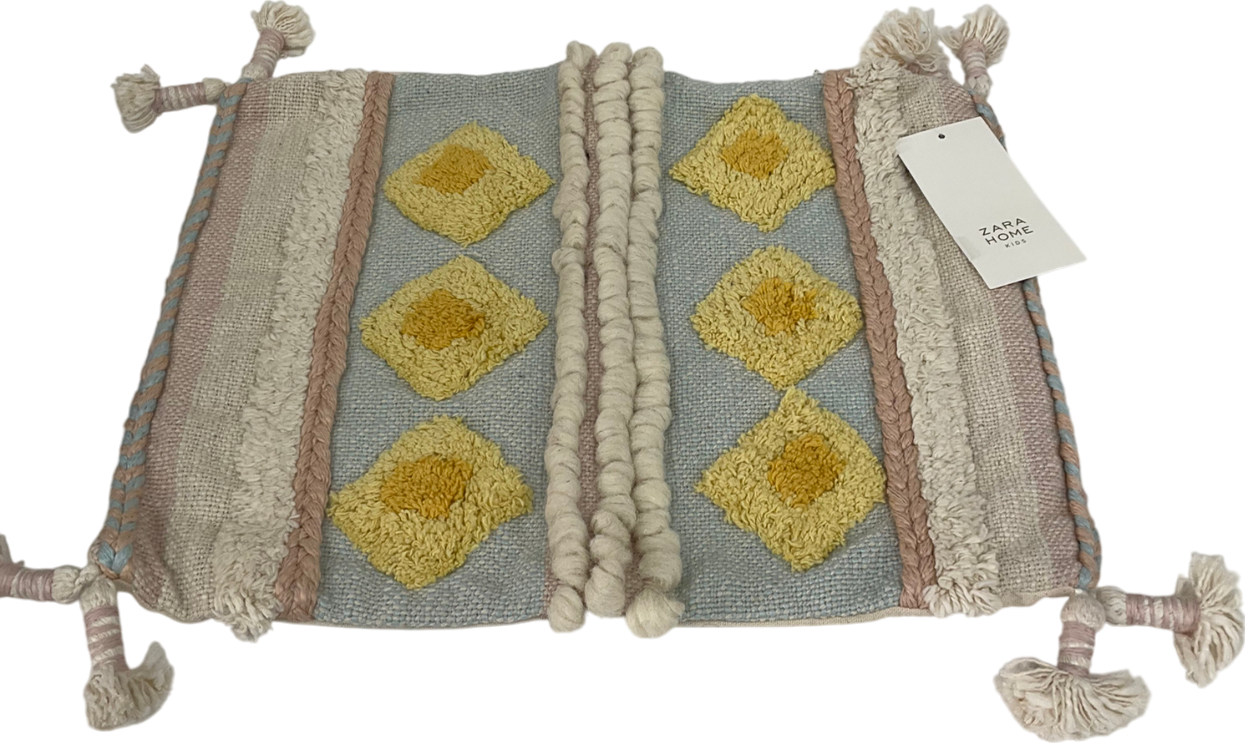 ZARA Home Cream Tassel Cushion Cover One Size