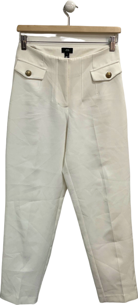 River Island White Trousers UK 8