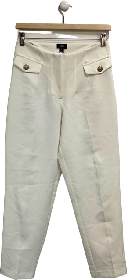 River Island White Trousers UK 8