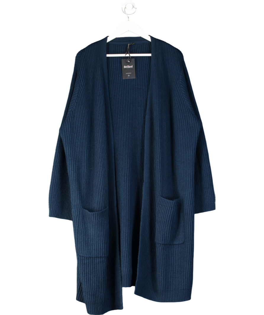 Capsule Blue Plus Size Longline Cardigan UK 28