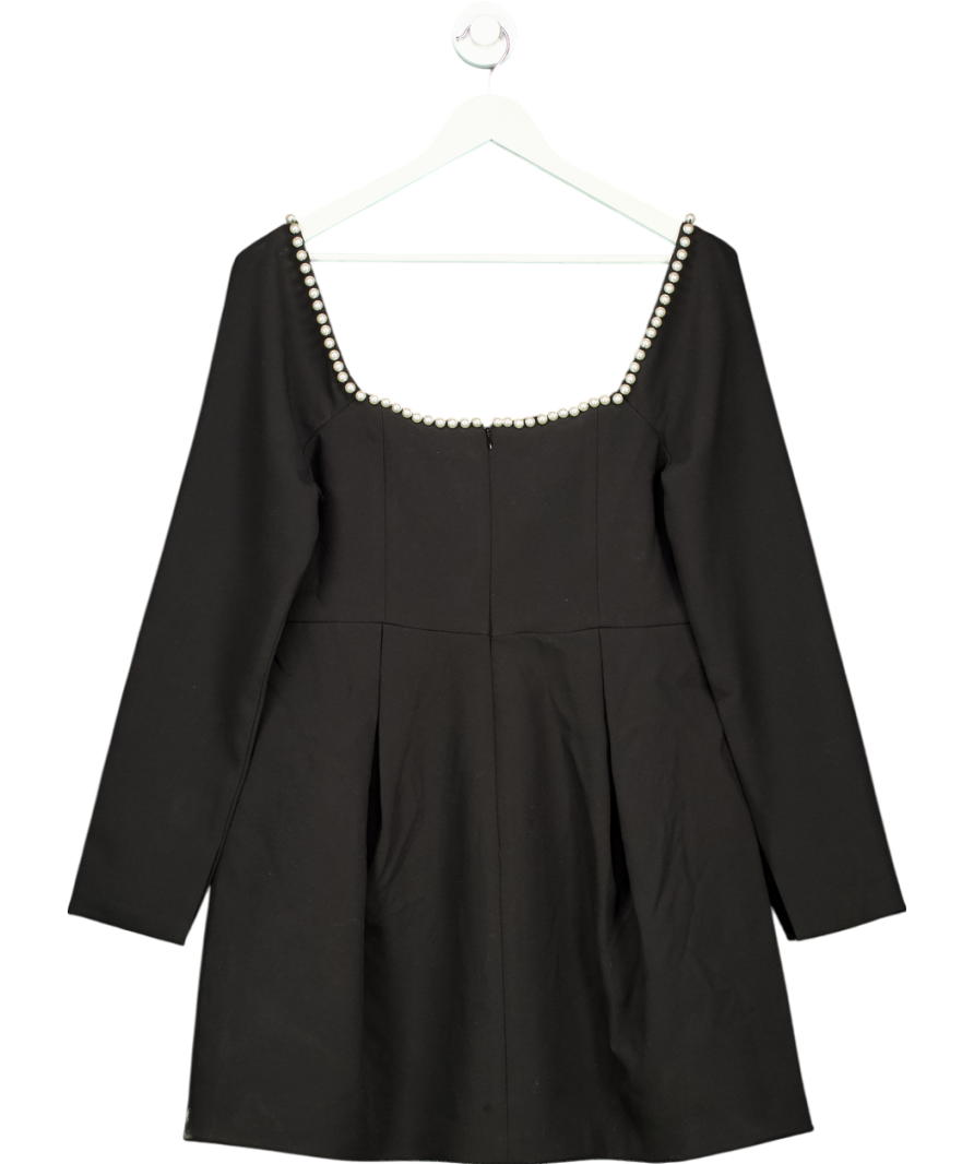 OddMuse Black The Ultimate Muse Pearl Dress Tall UK XXL