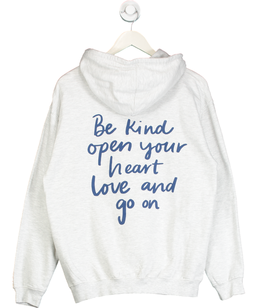 Olive & Frank Grey O&f Open Your Heart Hoodie UK M