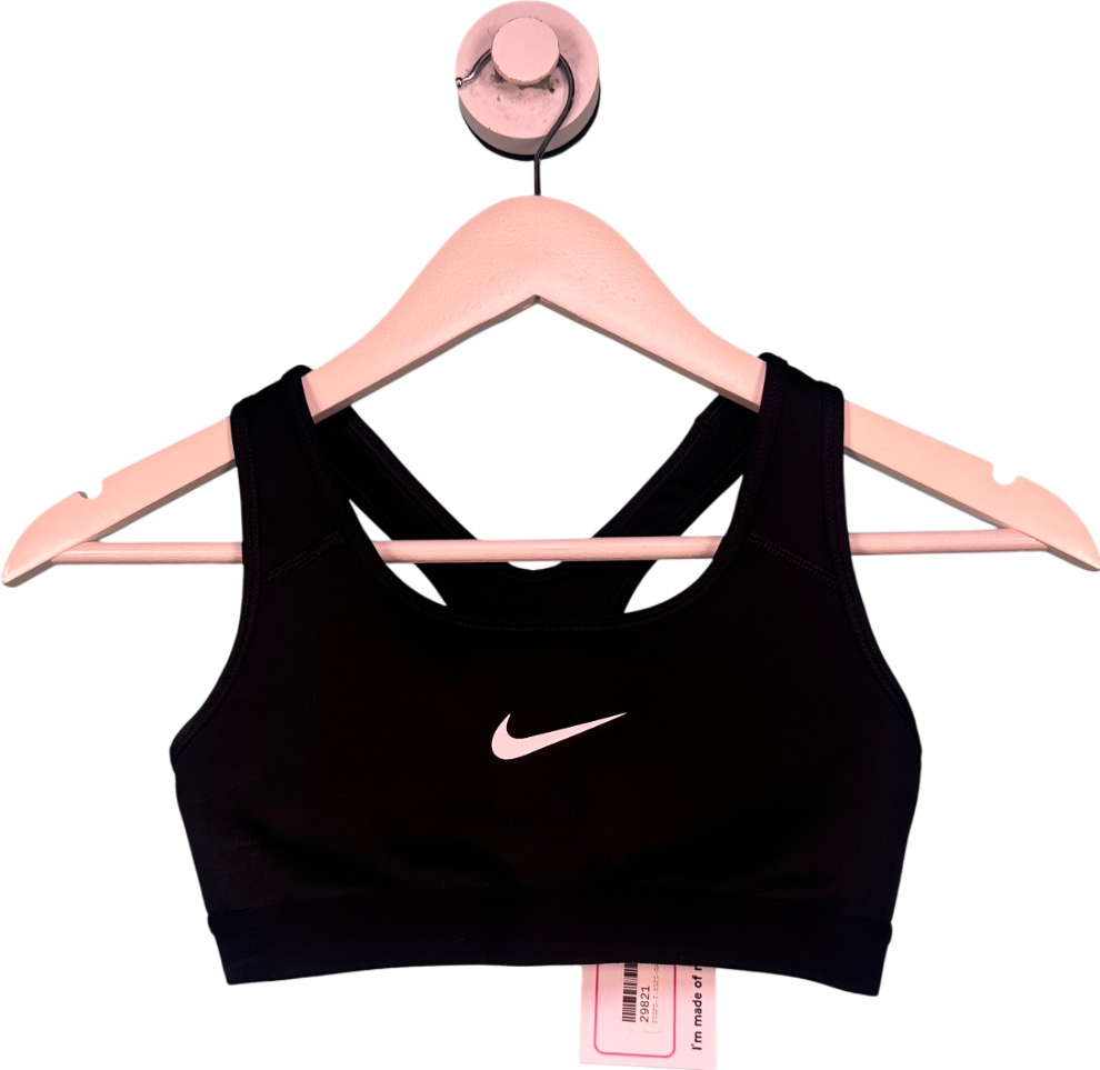 Black Nike Swoosh Light Support UK XS