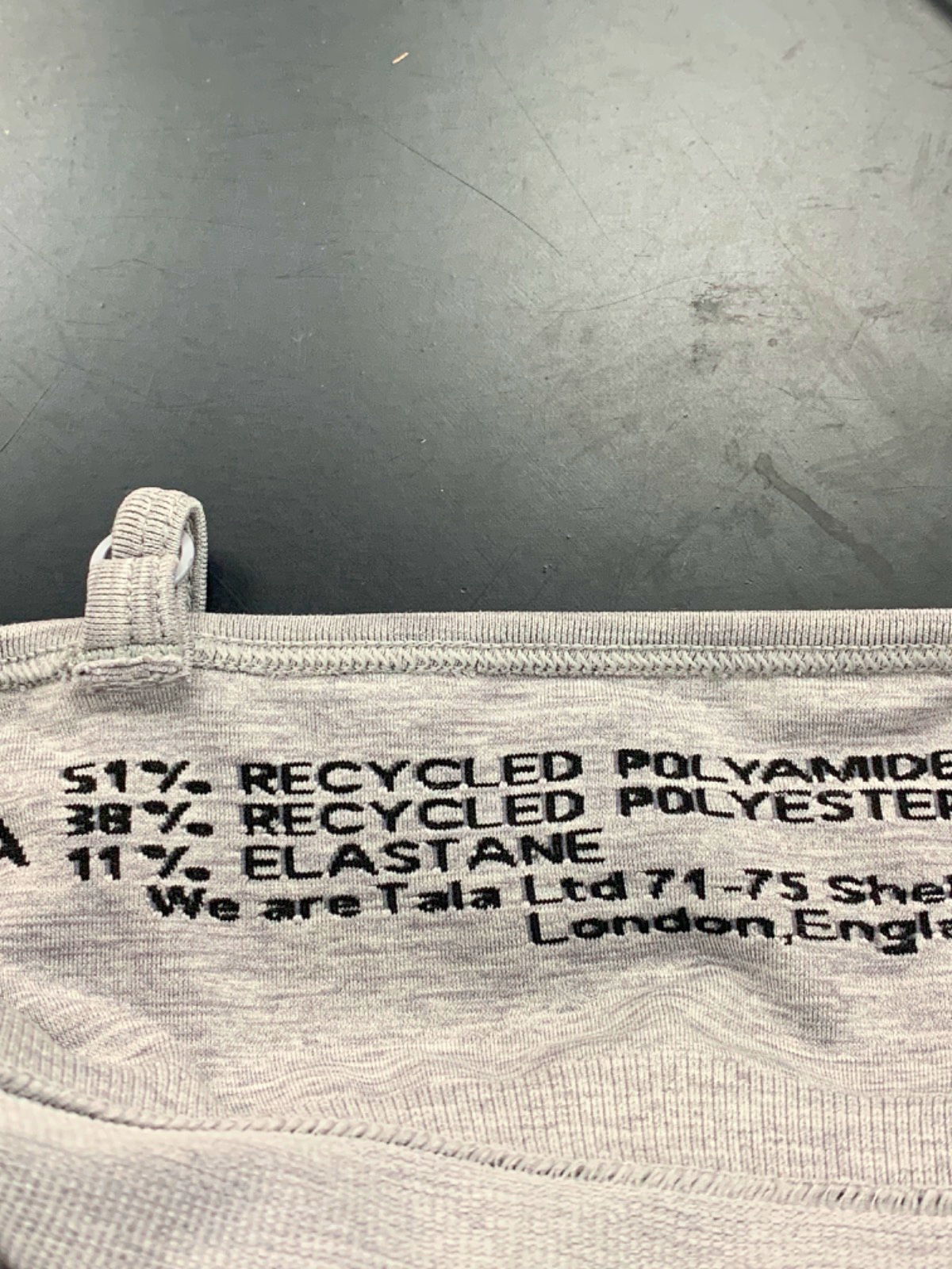 TALA Light Grey Marl Sculpt Seamless Unitard UK S