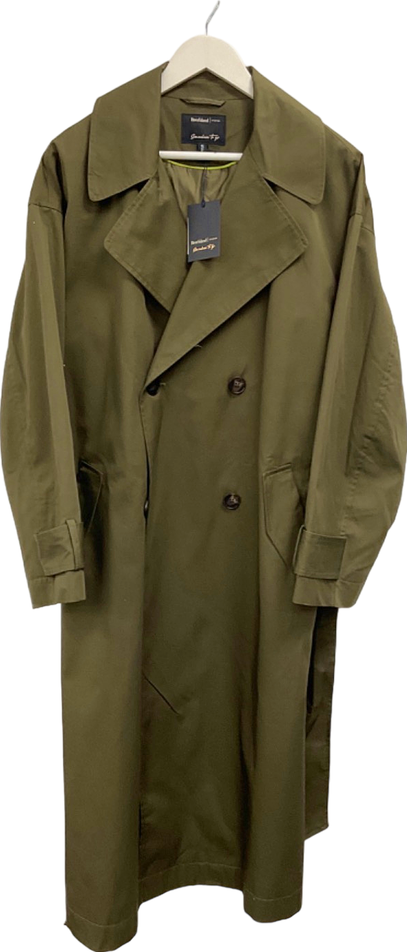 River Island Khaki Somewhere To Go Trench Coat UK M