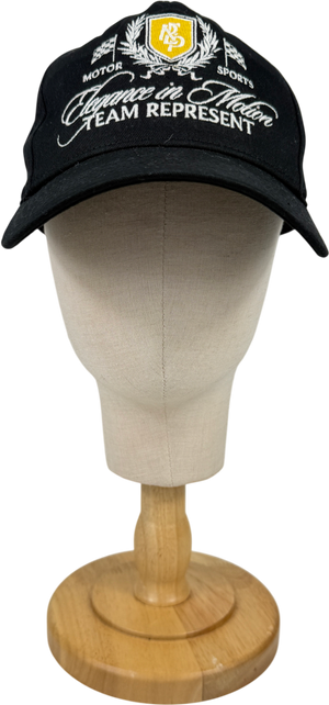 Represent Black Crest Cap One Size
