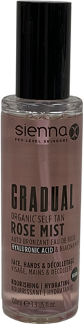 Sienna X Gradual Organic Self Tan Rose Mist 100ml