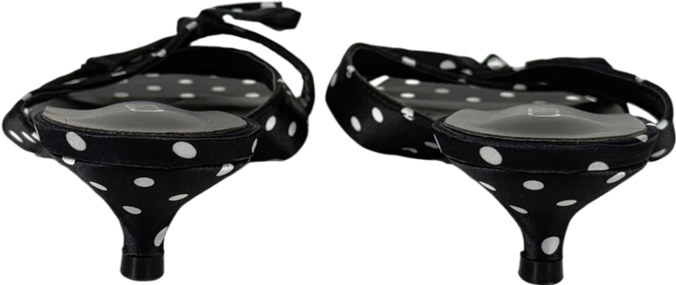 Cider Black Polka Dot Kitten Heel UK 7 EU 40