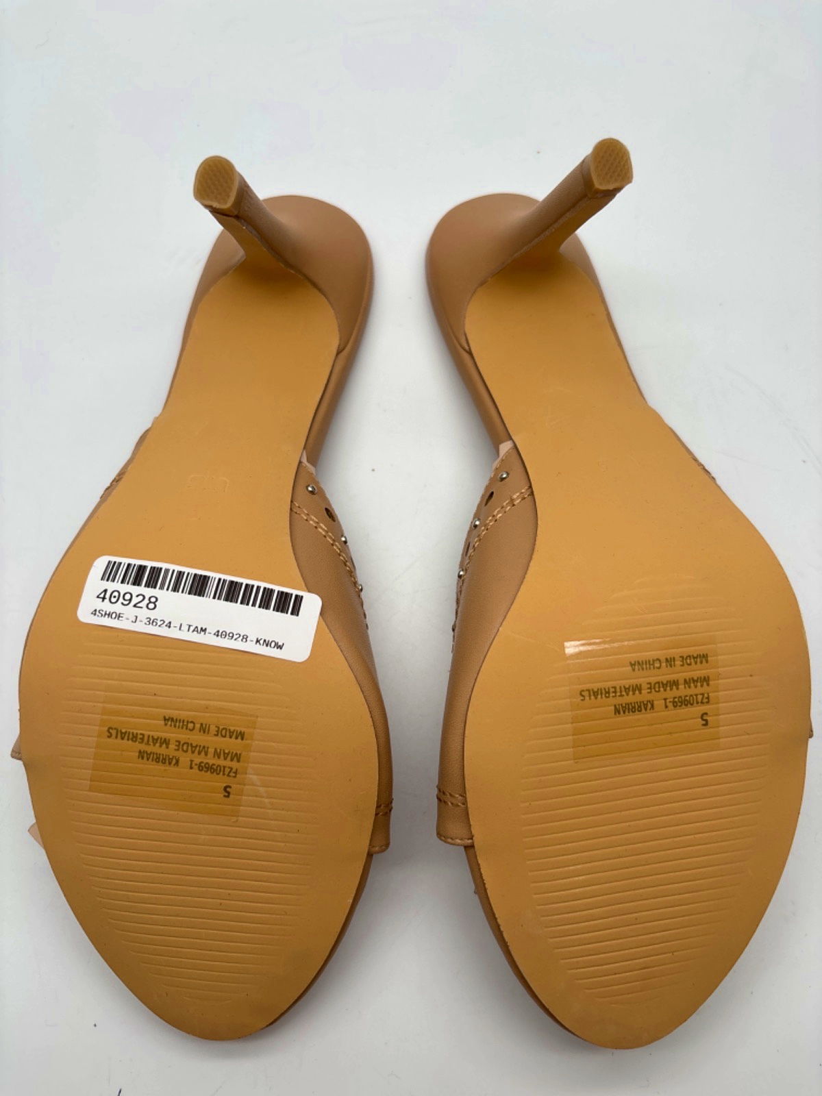 Ego Tan Heeled Mules UK 5