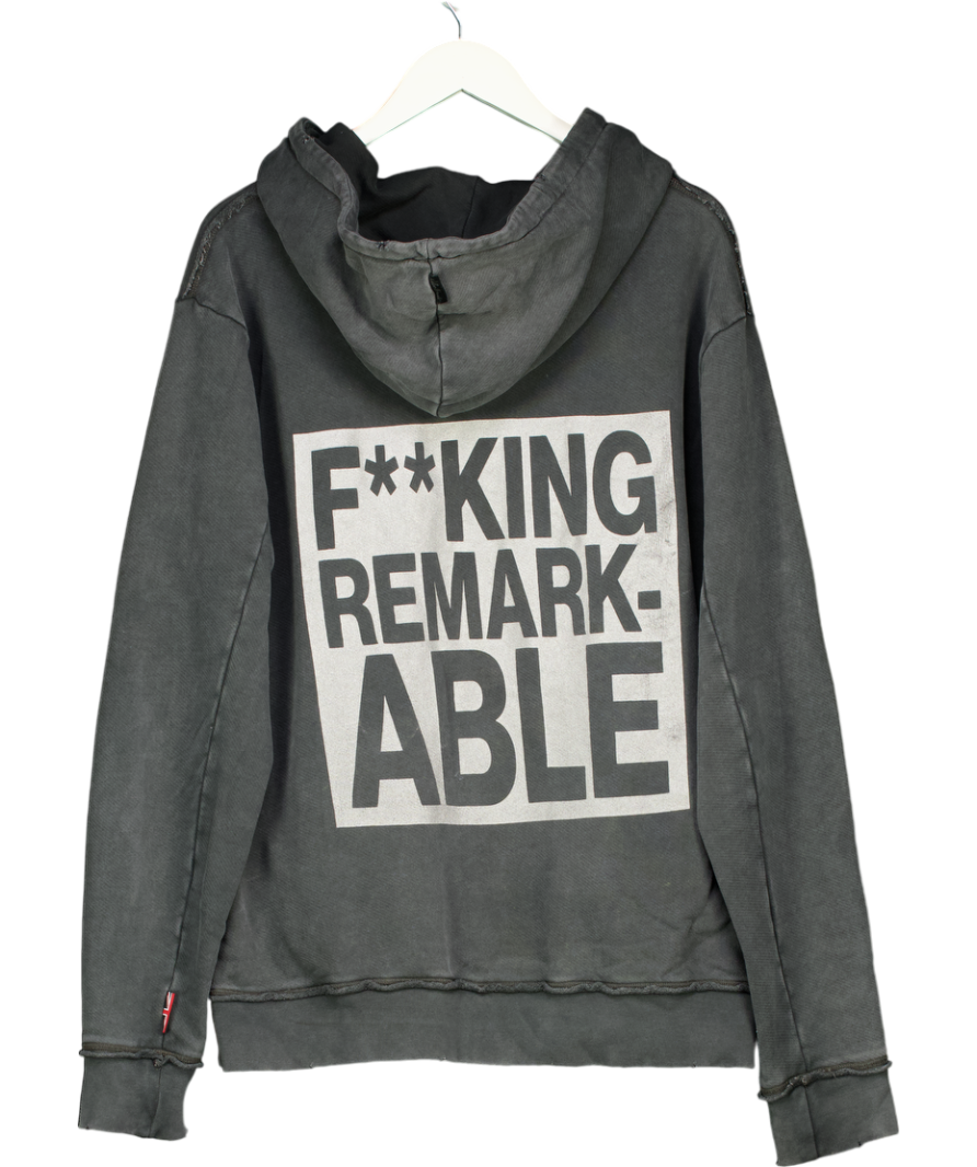 Boda Skins Grey 510 "F**KING Remarkable" Hoodie UK XL
