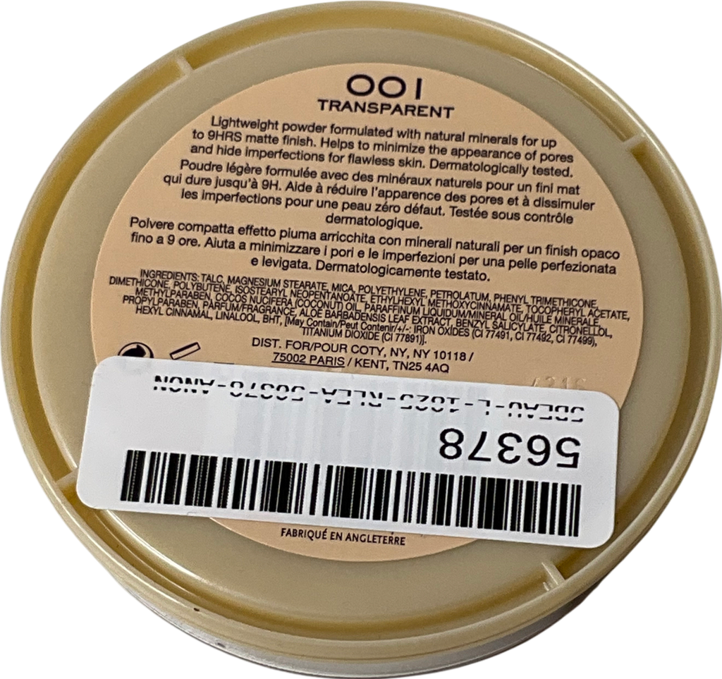 Rimmel Stay Matte Pressed Powder 001 14g