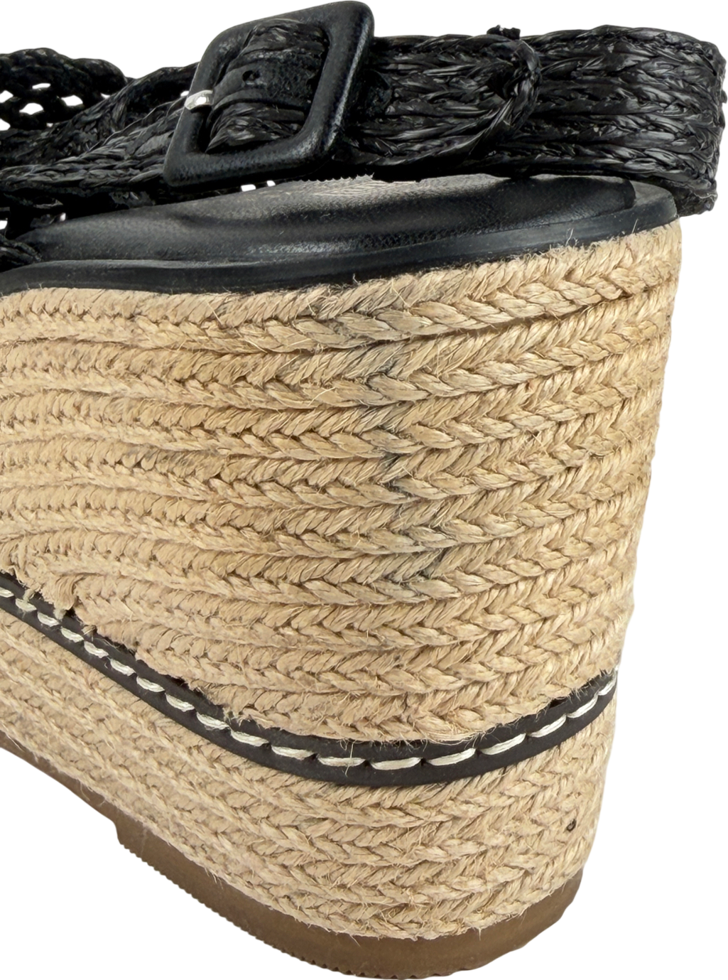 Next Black Wedge Sandal UK 8 EU 41 👠
