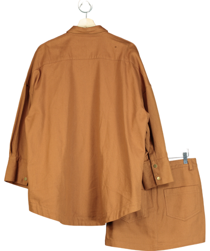 Bohemian Traders Brown Overshirt & Skirt Set UK S