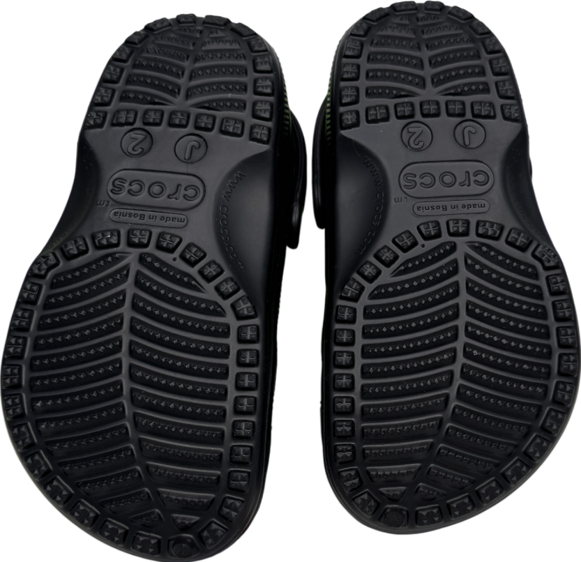 Crocs Black Kids' Classic Clog UK 2 EU 34 👼
