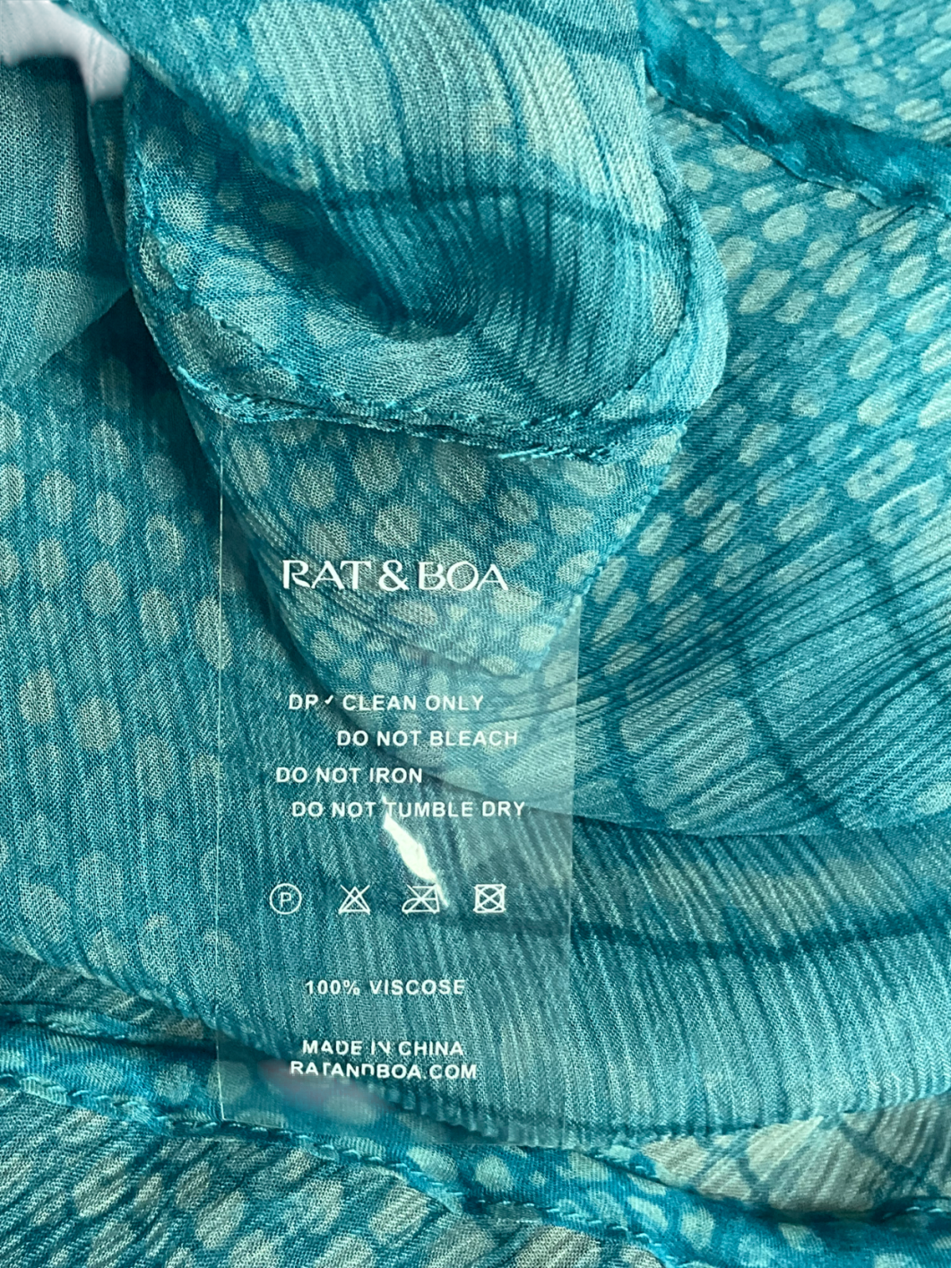 Rat & Boa Blue Havana Top UK L