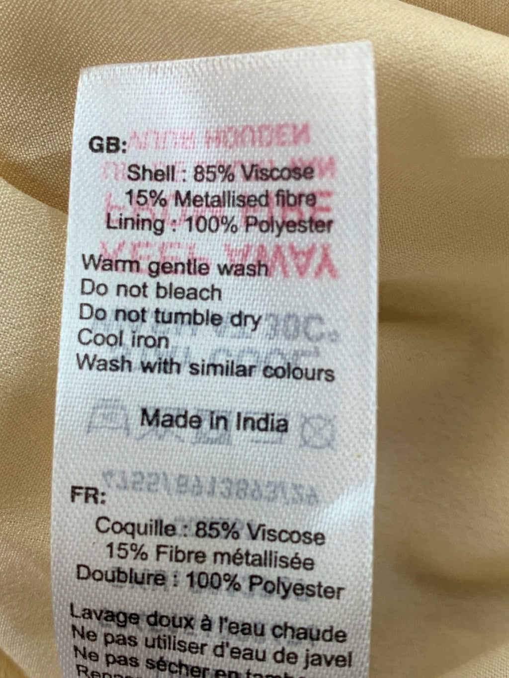 New Look Gold Leopard Print Bias Slip Dress UK 8