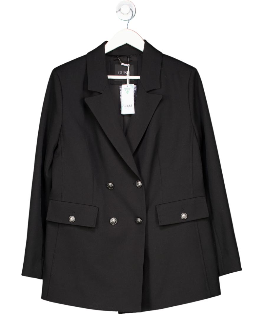 Guess Black Tailored Double Breasted UK M