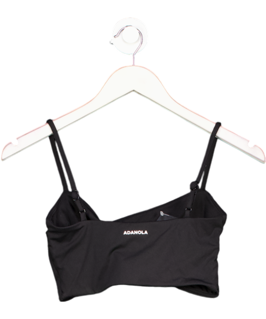 Adanola Black Bonded Skinny Strap Bra UK XS